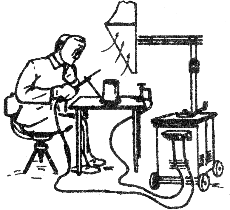 Схема рабочего места сварщика