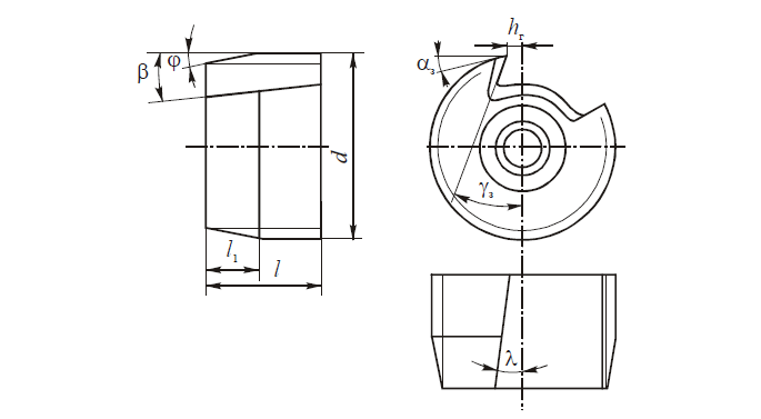 Конструкция и геометрические параметры круглой гребенки